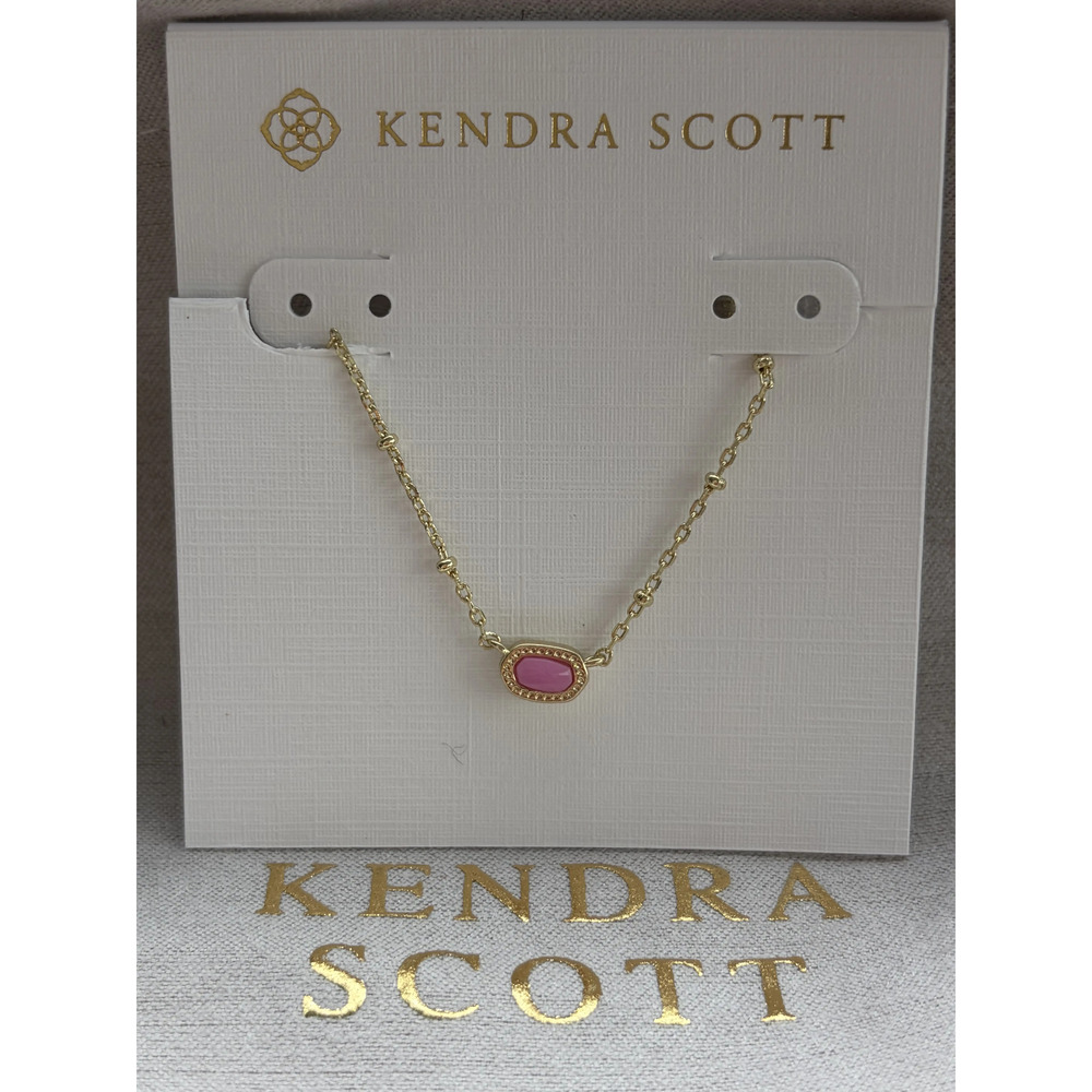 Kendra Scot Pink Pendant Necklace